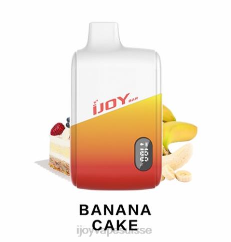 iJOY Disposable Vape 88820176 - iJOY Bar IC8000 jetable gâteau à la banane