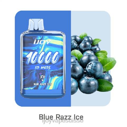 iJOY Vape Genève 88820162 - iJOY Bar SD10000 jetable glace bleue