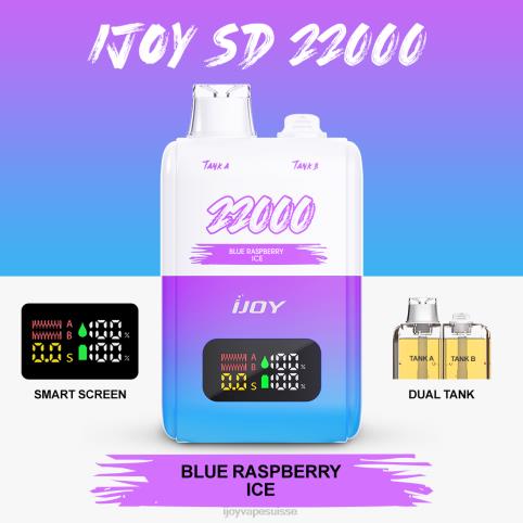 iJOY Review 88820149 - iJOY SD 22000 jetable glace à la framboise bleue
